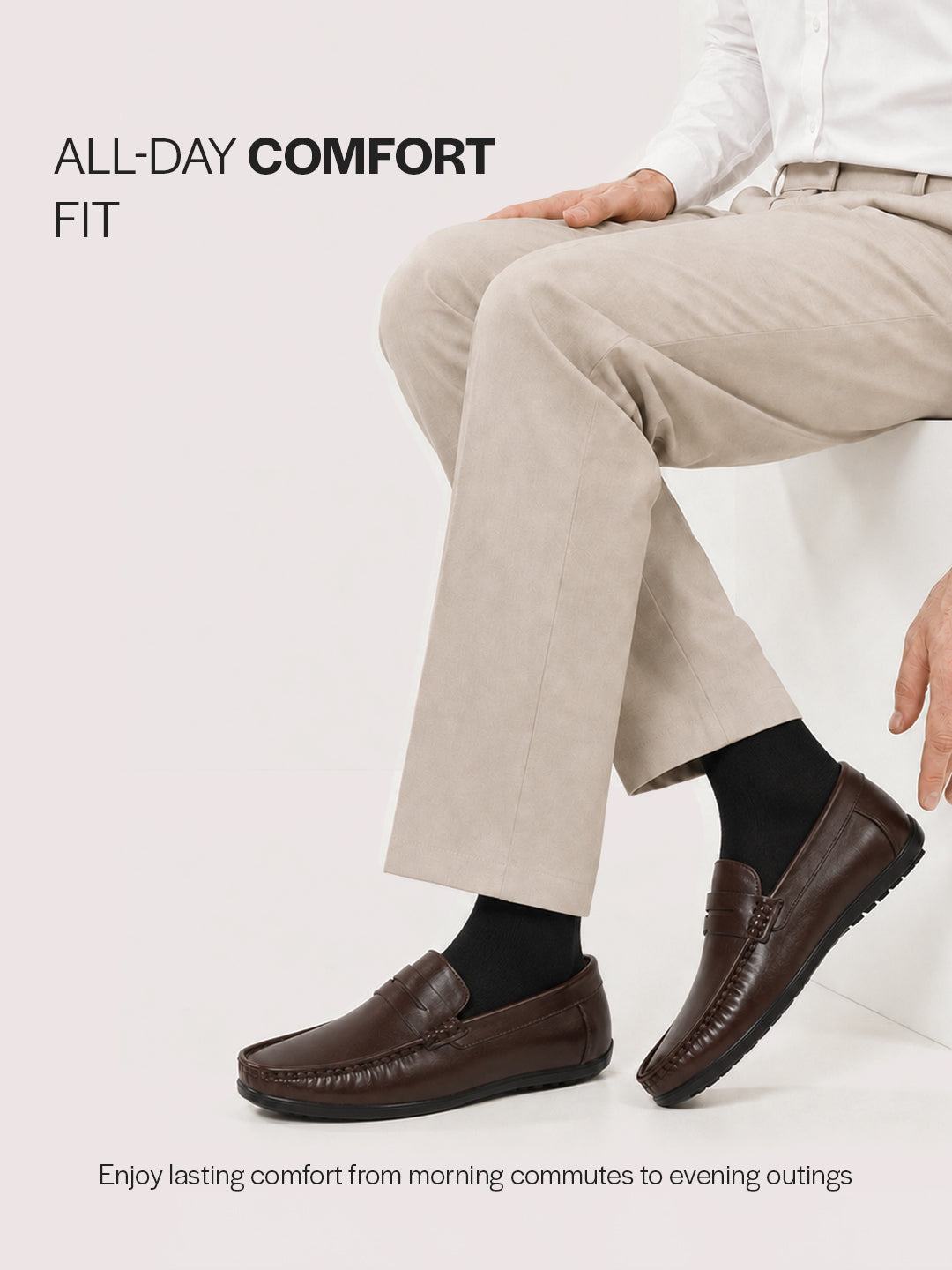 smooth leather loafers men