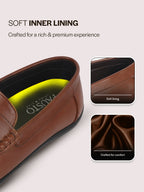 men leather penny loafers