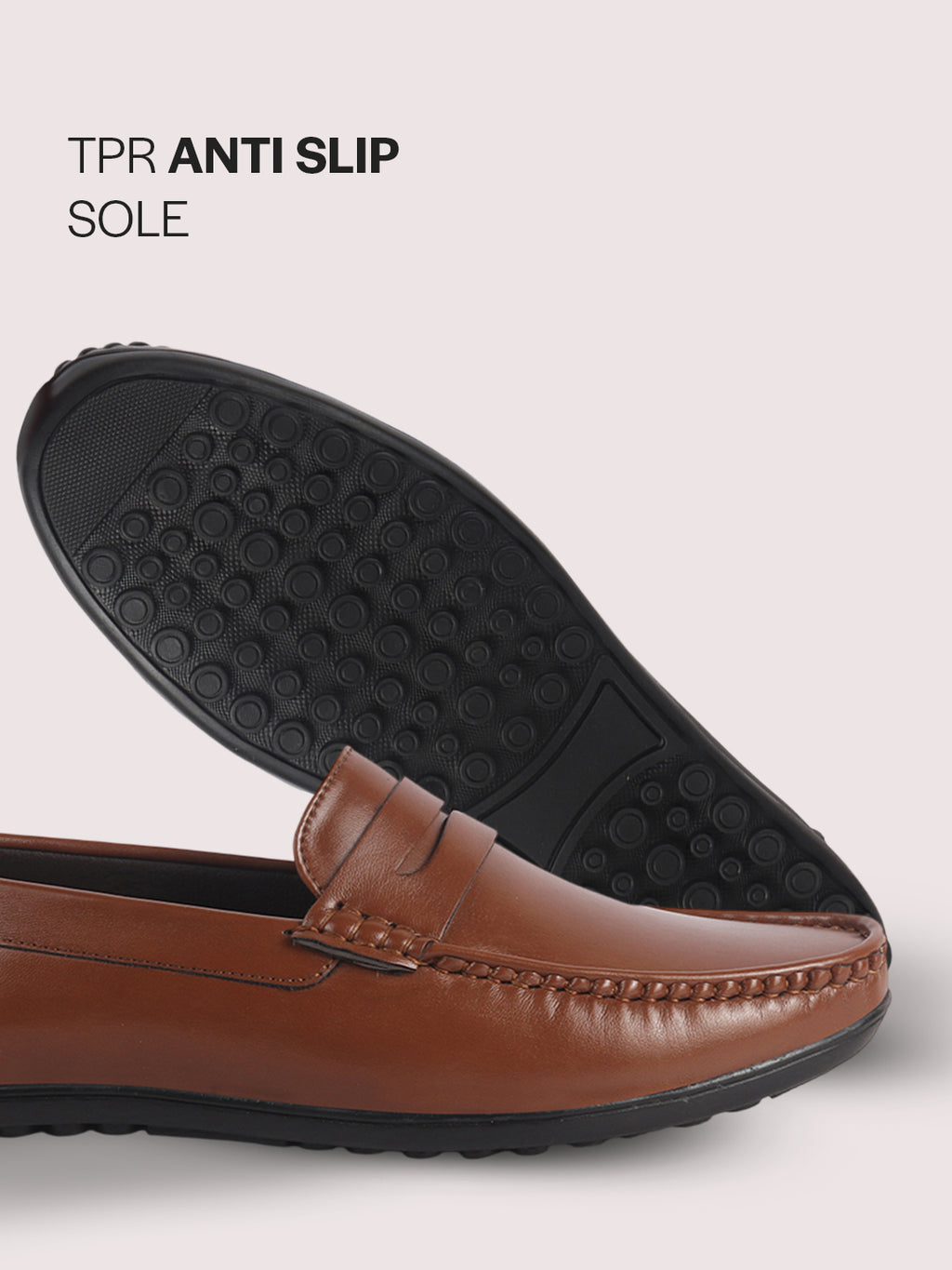men leather penny loafers