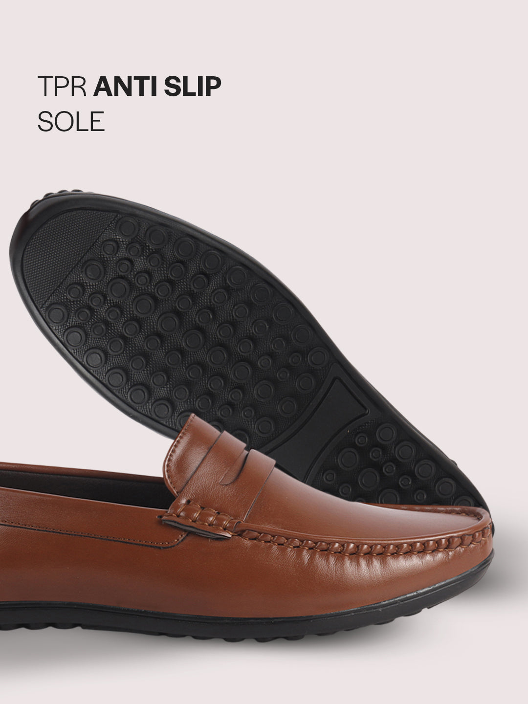 men leather penny loafers
