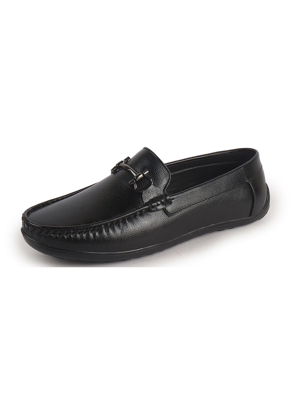 pebble grain leather driving shoes men