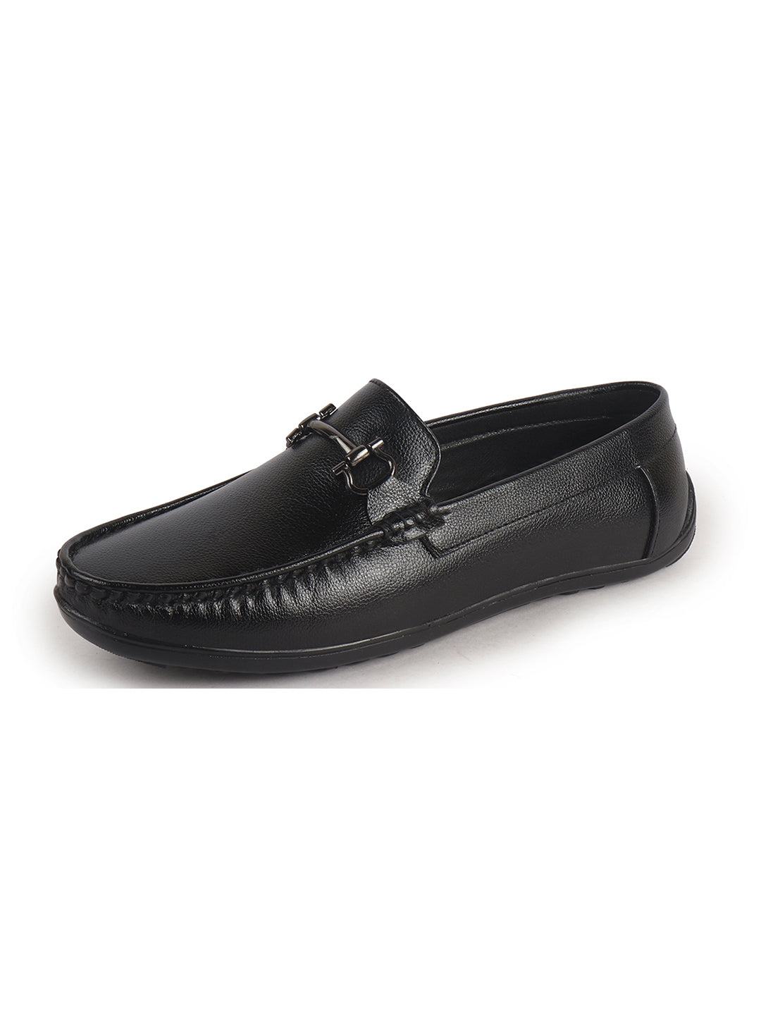pebble grain leather driving shoes men