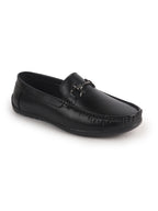 slip on formal shoes with gunmetal buckle