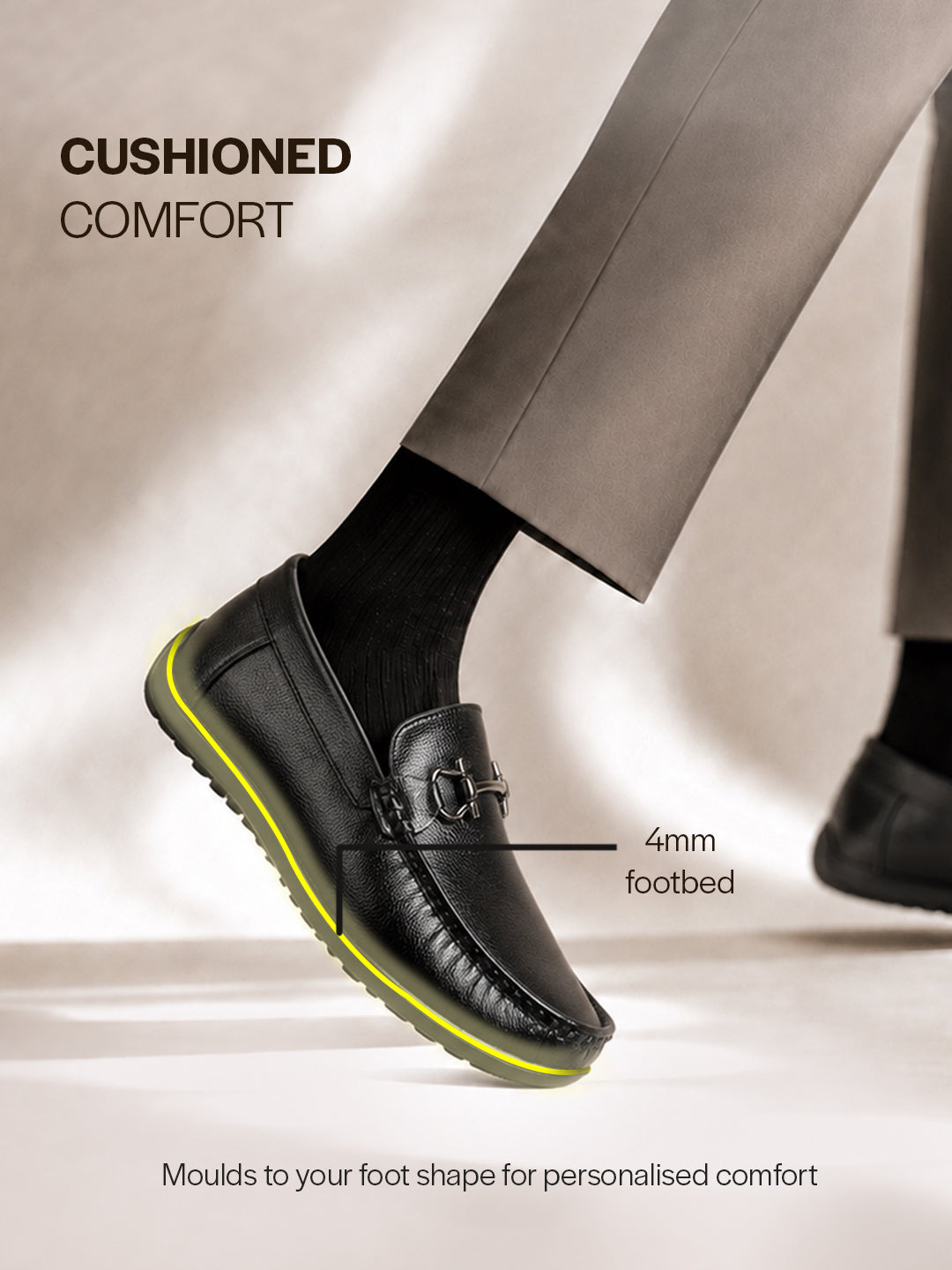 men dark textured bit loafers