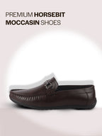 textured leather dark loafers men