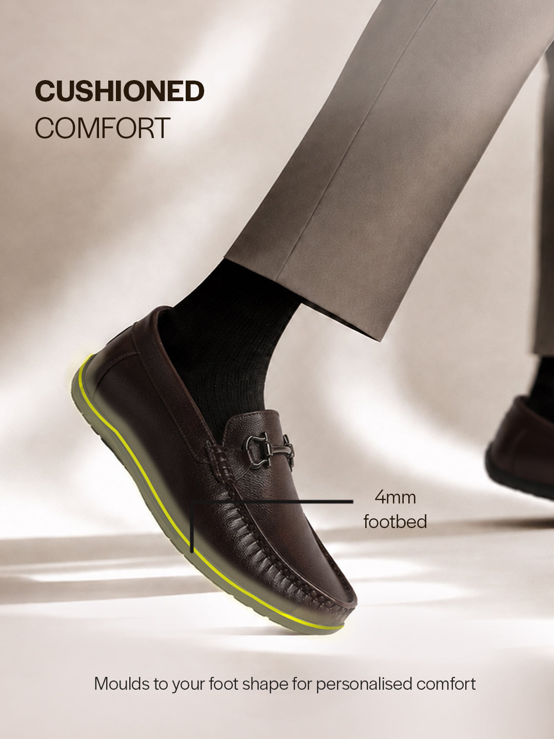 textured leather dark loafers men