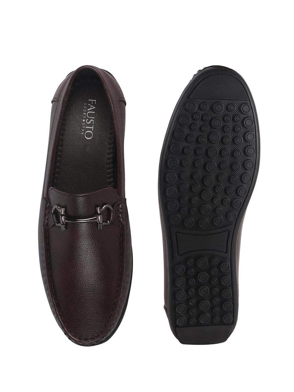 men smart casual textured loafers