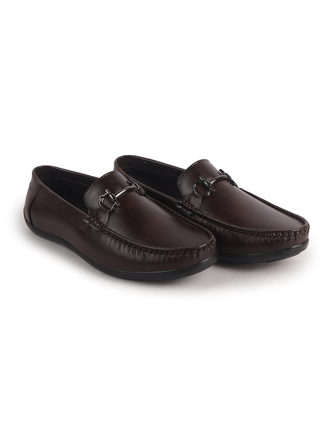 men smart casual textured loafers