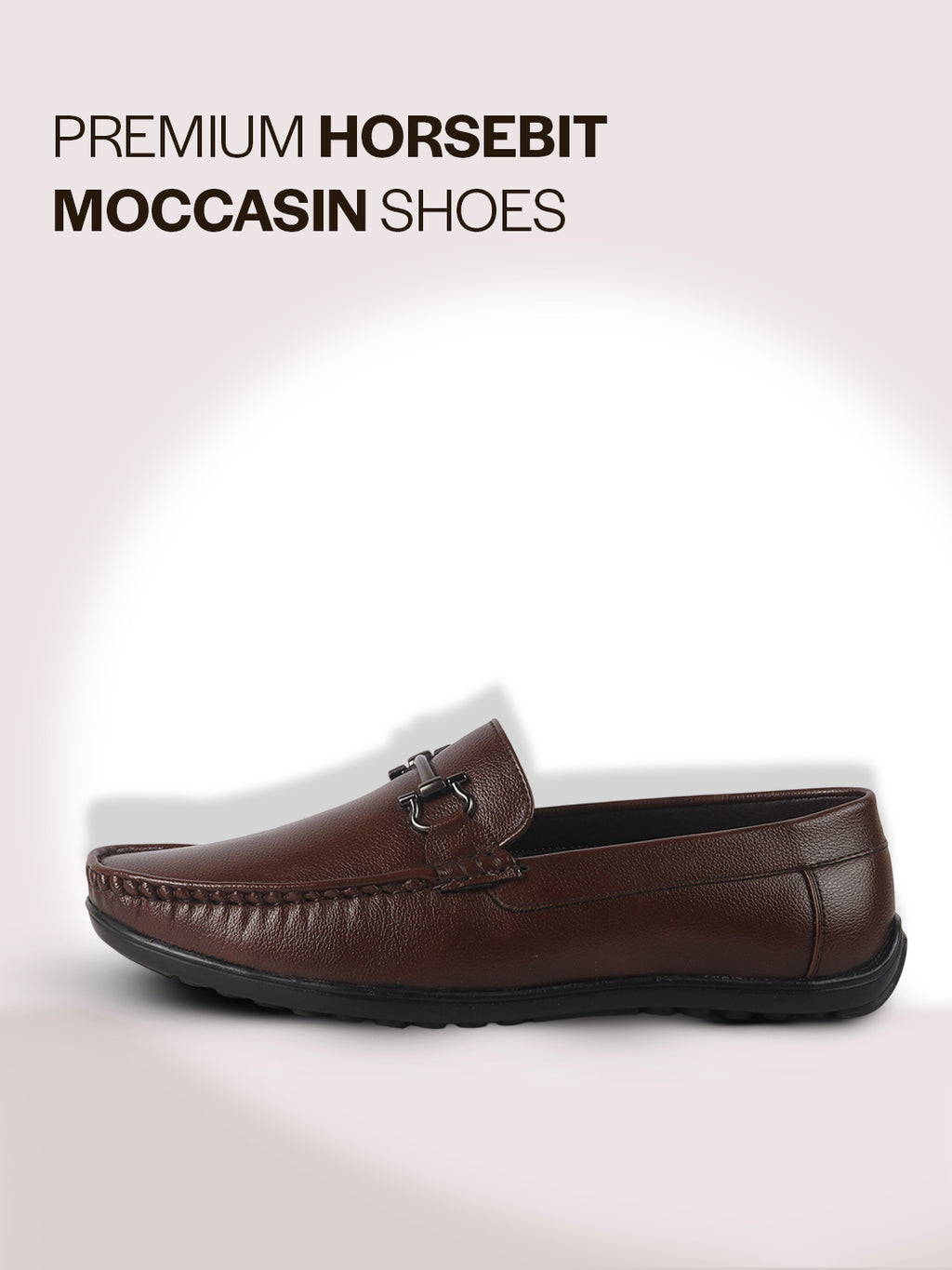 men dark textured bit loafers