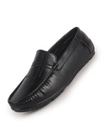 men stitched driving loafers