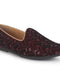 Men Red Embroidery Sequin Ethnic Slip On Juttis and Mojaris for Wedding|Festive Slip-On|Traditional Sherwani Shoes