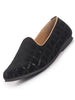 Men Black Embroidery Sequin Ethnic Slip On Juttis and Mojaris for Wedding|Traditional Sherwani Shoes|Festive Slip-On For Kurtas