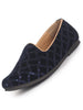 Men Blue Embroidery Sequin Ethnic Slip On Juttis and Mojaris for Wedding|Traditional Sherwani Shoes|Festive Slip-On For Kurtas