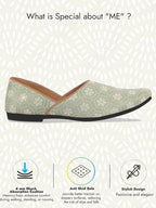 Men Pista Green Floral Embroidery Ethnic Half Cut Slip On Juttis and Mojaris for Wedding|Sherwani Slip-On|Traditional Kurtas Shoes