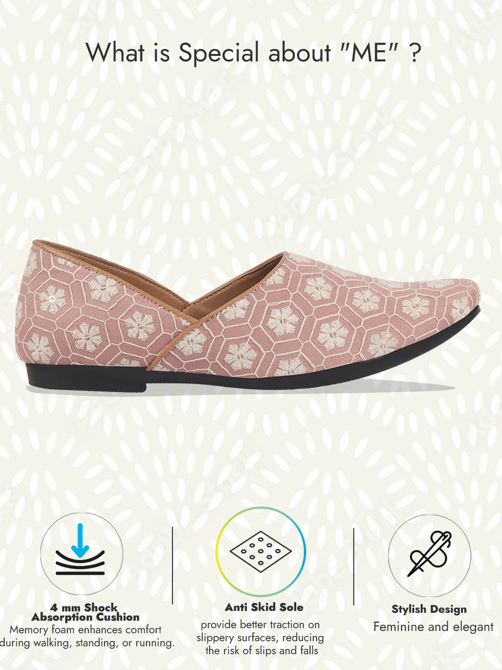 Men Pink Floral Embroidery Ethnic Half Cut Slip On Juttis and Mojaris for Wedding|Sherwani Slip-On|Traditional Kurtas Shoes