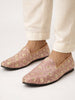Men Pink Traditional Sequin Ethnic Slip On Juttis and Mojaris for Wedding|9 Colors|1-14UK Small Plus Sizes|Traditional Kurtas & Sherwani Shoe