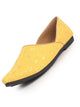 Men Yellow Festive Embroidered Ethnic Half Cut Slip On Juttis and Mojaris for Wedding|Traditional Kurtas & Sherwani Shoe