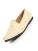 Men Cream Embroidery Sequin Ethnic Slip On Juttis and Mojaris for Wedding|Festive Party Slip-On Kurta Shoe|Traditional Sherwani Shoes