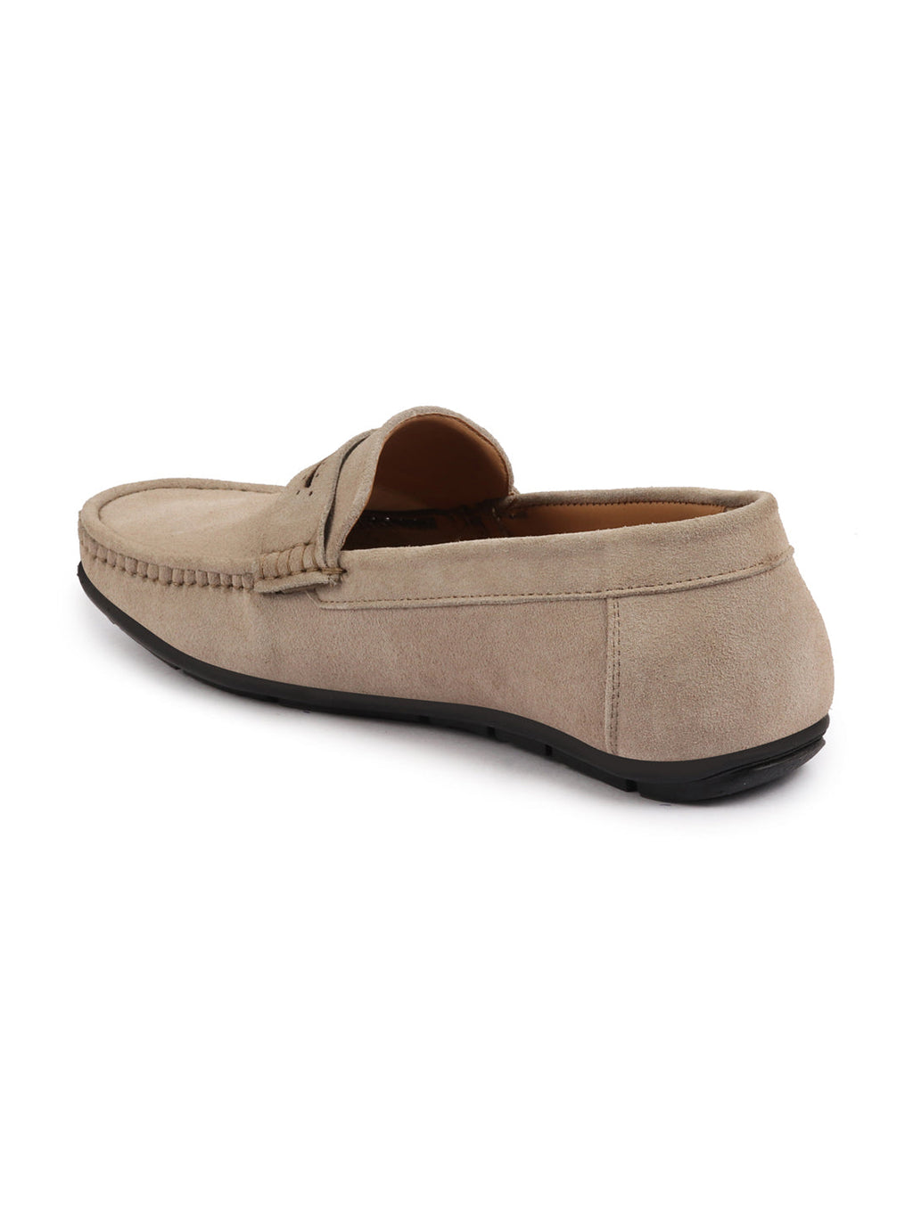 Shop Men Camel Suede Leather Side Stitched Slip On Driving Loafer|Party Loafer|Moccasin For Wedding Party Online.