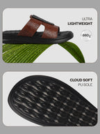 soft cushioned slippers men