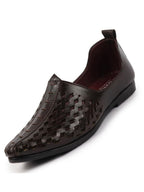 Shop Men Black Laser Cut Ethnic Punjabi Jalsa Jutti Mojari|Kolhapuri Breathable Jutti For Party|Wedding|Festival Online.