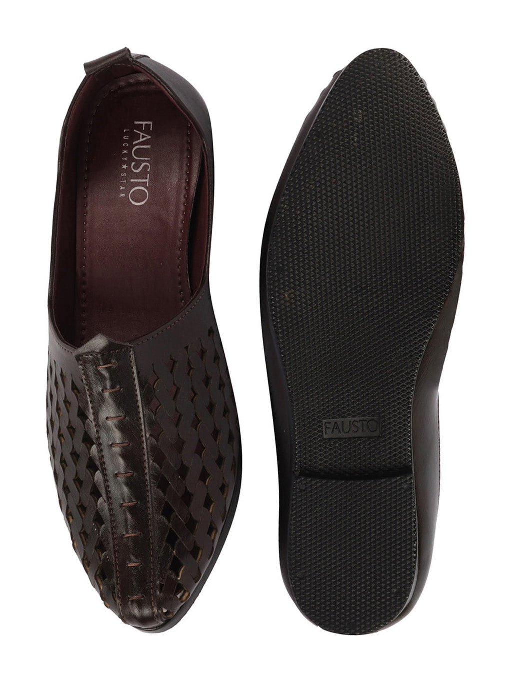 Shop Men Black Laser Cut Ethnic Punjabi Jalsa Jutti Mojari|Kolhapuri Breathable Jutti For Party|Wedding|Festival Online.
