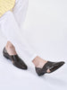 Men Formal Brown Peshawari Front Open Leather Slip On Shoes