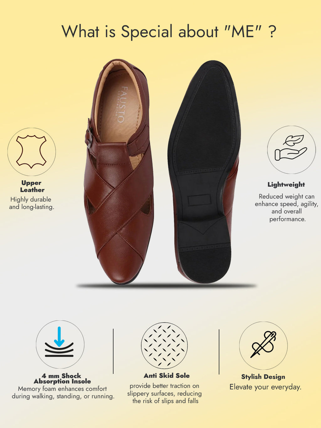 Shop Men Tan Peshawari Leather Sandals Online.
