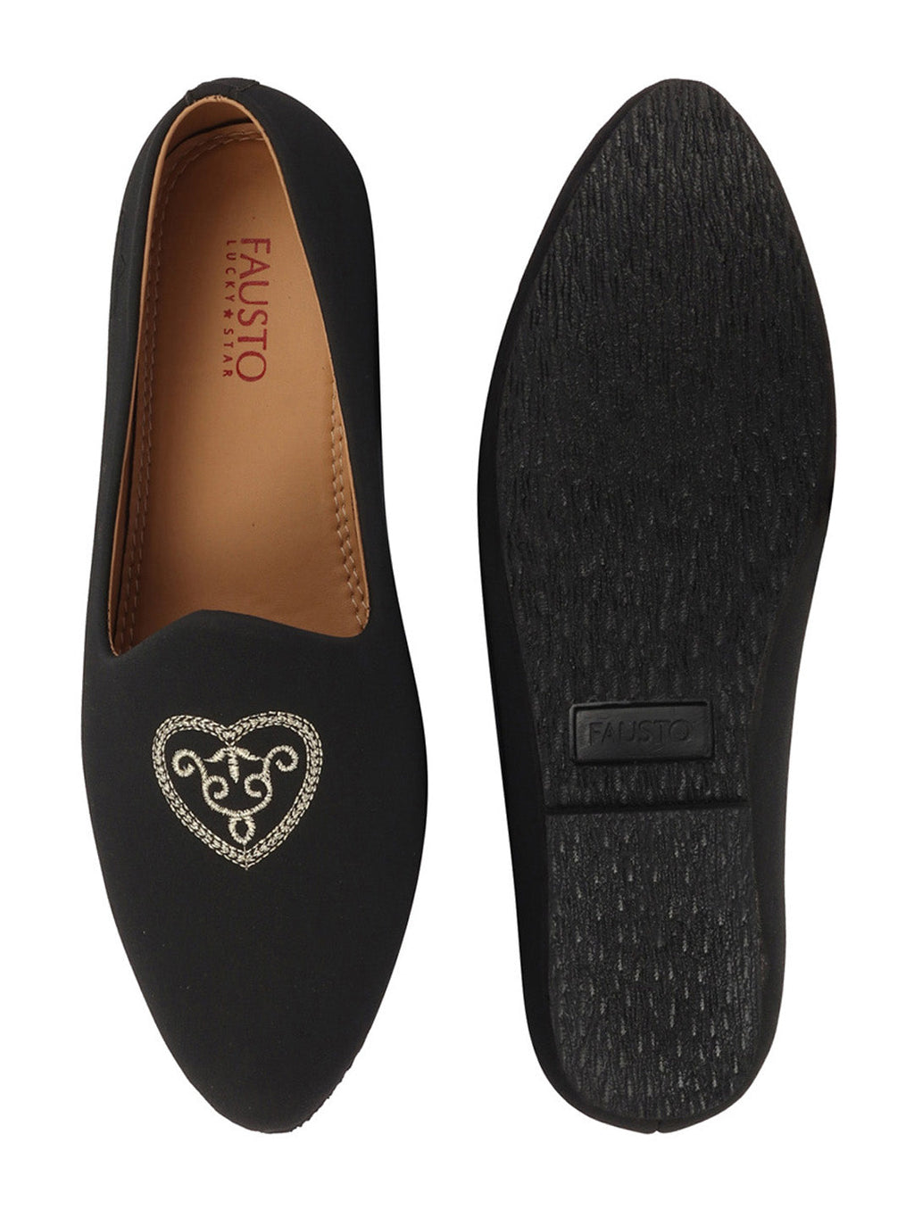 Shop Men Black Traditional Ethnic Embroidered Design Velvet Slip On Juttis & Mojaris For Party|Wedding|Festival Online.