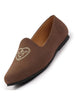 Men Brown Traditional Ethnic Embroidered Design Velvet Slip On Juttis & Mojaris For Party|Wedding|Festival