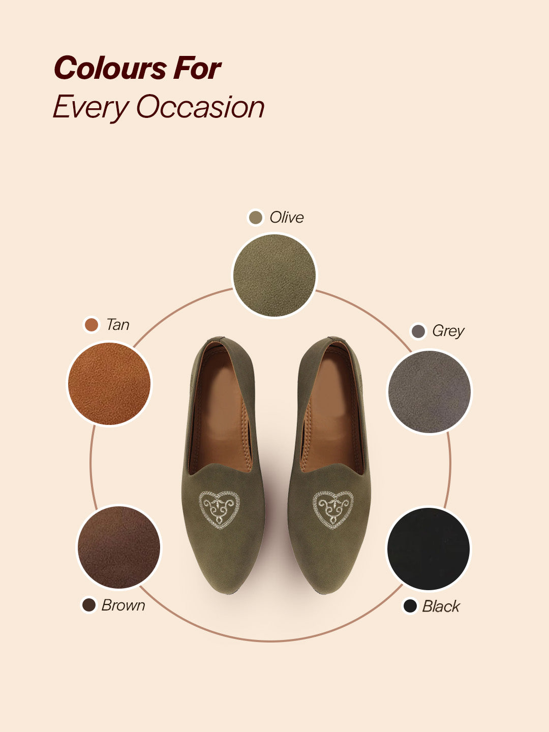Shop Men Olive Traditional Ethnic Embroidered Design Velvet Slip On Juttis & Mojaris For Party|Wedding|Festival Online.