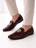 Men Cherry Patent Glossy Ethnic Embroidered Design Slip On Shiny Juttis & Mojaris For Party|Wedding|Festival