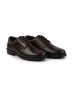 Shop Men Tan Genuine Burnish Leather Formal Lace Up Derby Shoes For Office|Work Online.