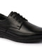 Shop Men Black Genuine Burnish Leather Formal Dress Lace Up Flat Heel Shoes For Office|Work Online.