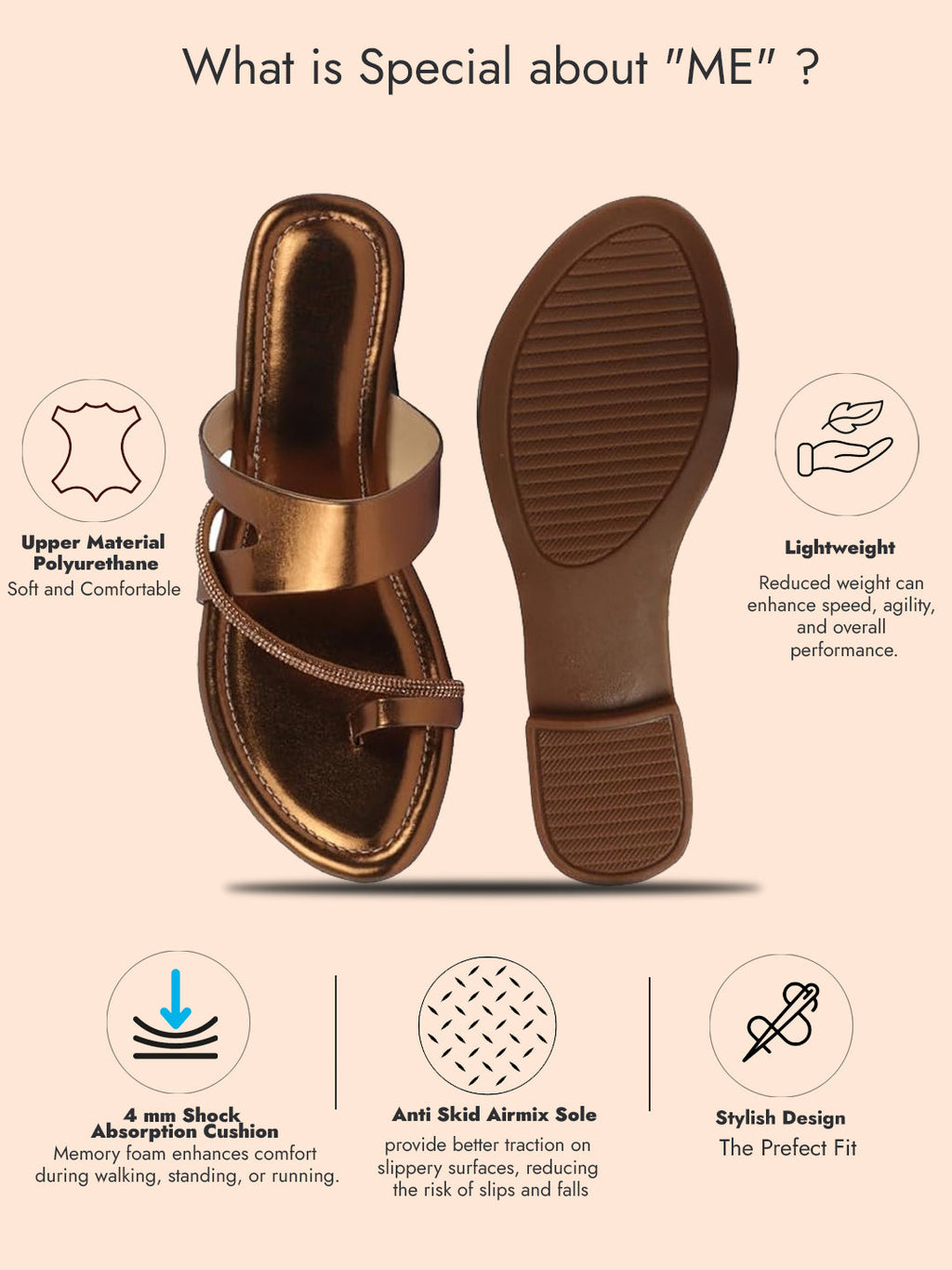 toe ring flats for women