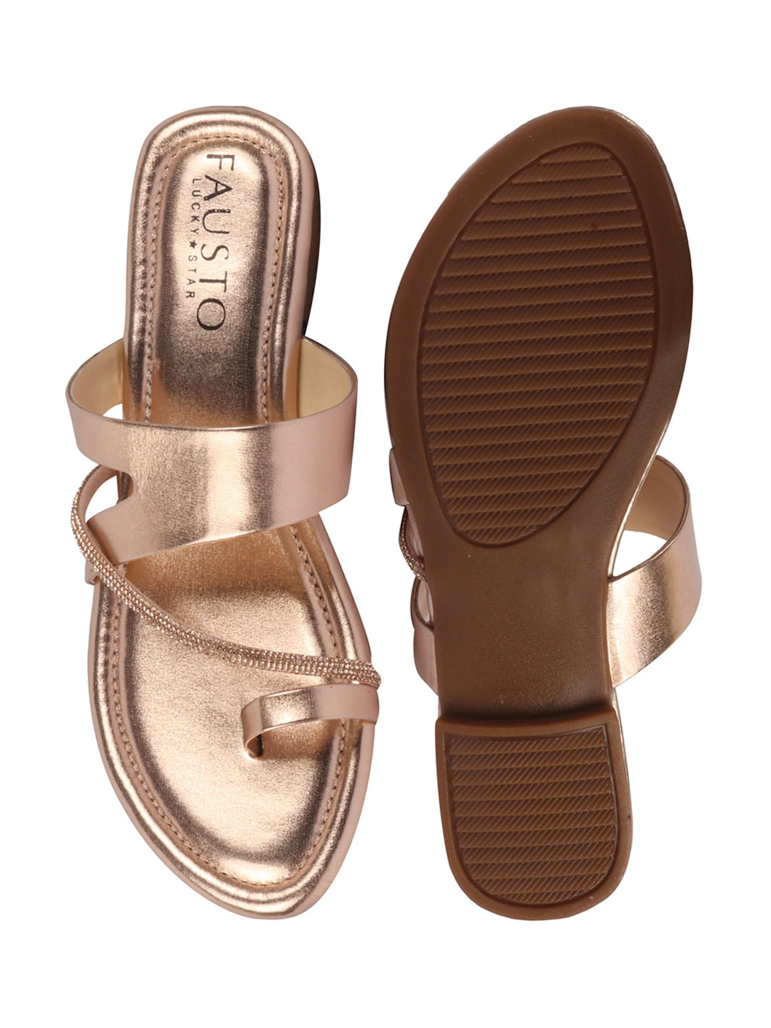 Shop Women Rose Glossy Toe Ring Elastic Cross Strap Ethnic Slipper With Cushioned Footbed|Flat Slipper For Party|Festive|Wedding Online.