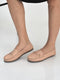 Women Metal Copper Textured Flat Comfortable Lightweight Slip On Loafers|Office Shoe|Slip On Shoe|Anti Skid Rubber Sole