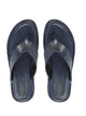 Men Navy Blue Daily Indoor Outdoor Slip On Thong Slipper