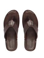 Shop Men Brown Daily Indoor Outdoor Slip On Thong Slipper Online.