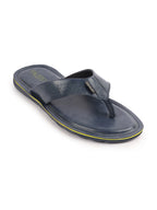Shop Men Navy Blue Daily Indoor Outdoor Slip On Thong Slipper Online.
