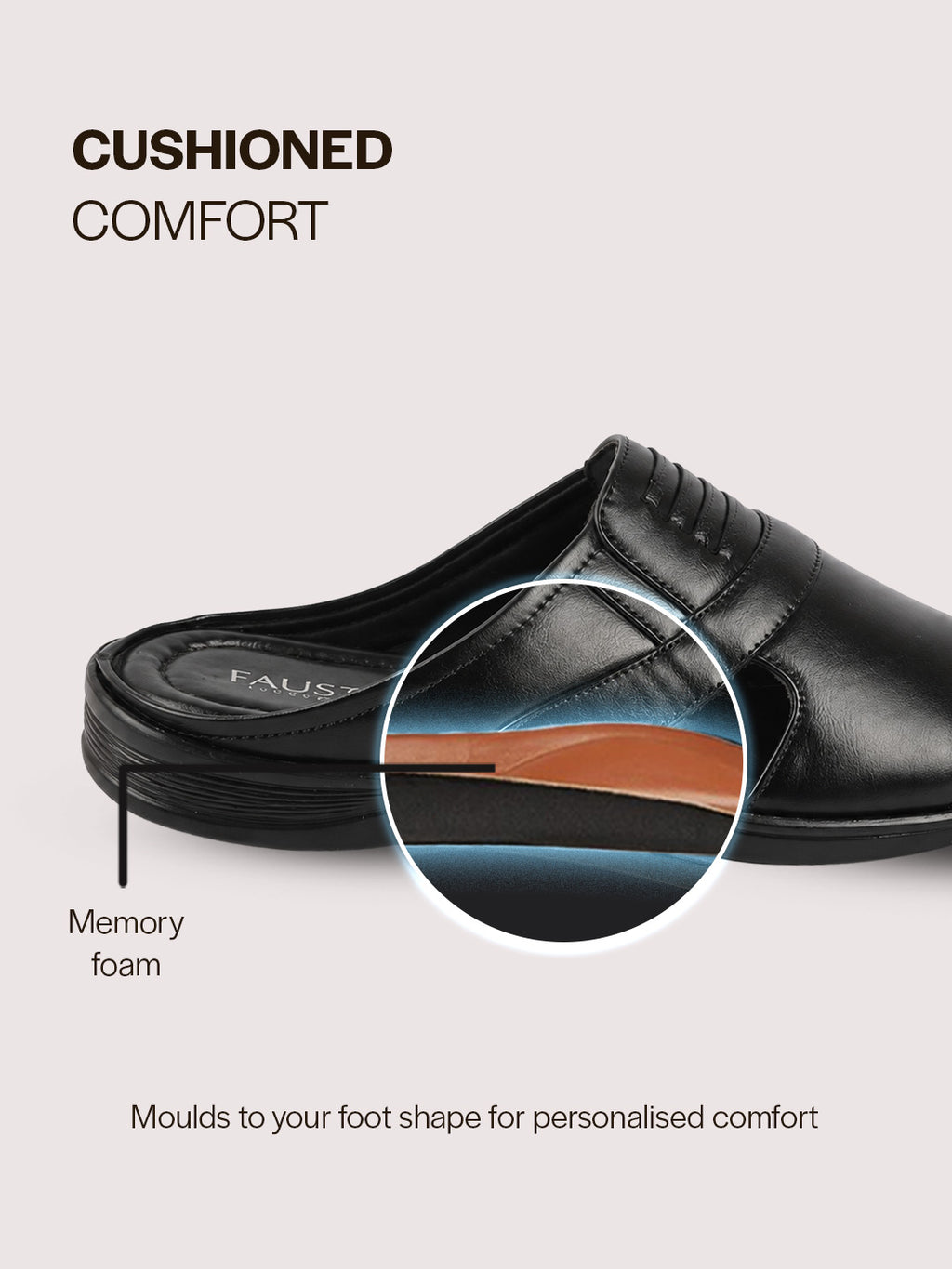 Men Black Daily Indoor Outdoor Comfort Stitched Design Open Toe Slip On Slipper