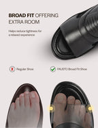 Men Black Daily Indoor Outdoor Comfort Stitched Design Open Toe Slip On Slipper