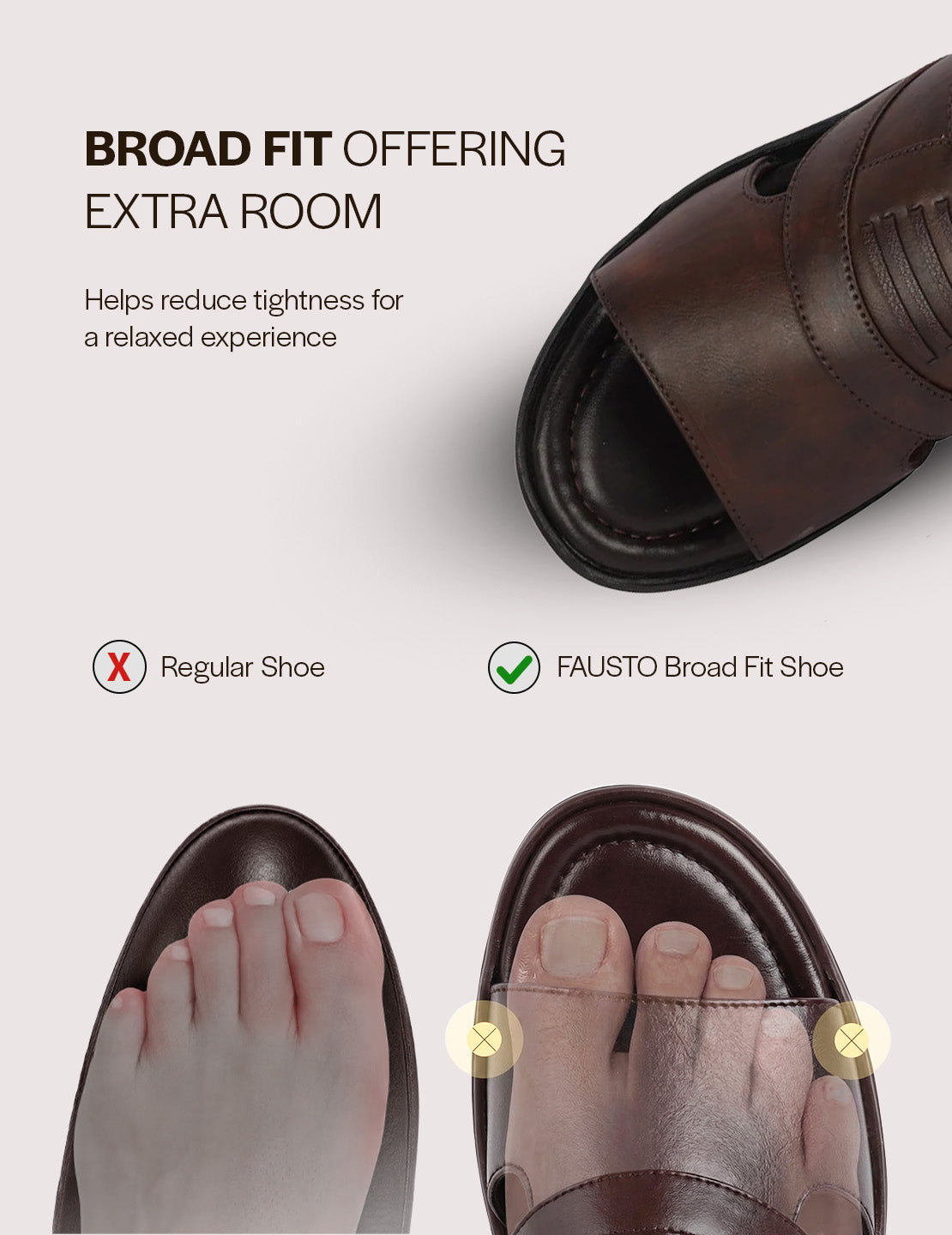 Men Brown Daily Indoor Outdoor Comfort Stitched Design Open Toe Slip On Slipper