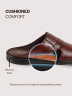 Men Cherry Daily Indoor Outdoor Comfort Stitched Design Open Toe Slip On Slipper