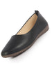 Women Black Comfortable Broad Feet Flat Slip On Ballerina Shoes|Office Shoe|Slip On Shoe|Memory Cushion Sole