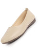 Women Cream Comfortable Broad Feet Flat Slip On Ballerina Shoes|Office Shoe|Slip On Shoe|Memory Cushion Sole