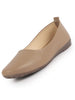 Women Light Brown Comfortable Broad Feet Flat Slip On Ballerina Shoes|Office Shoe|Slip On Shoe|Memory Cushion Sole