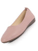 Women Pink Comfortable Broad Feet Flat Slip On Ballerina Shoes|Office Shoe|Slip On Shoe|Memory Cushion Sole