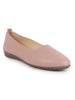 Women Pink Comfortable Broad Feet Flat Slip On Ballerina Shoes|Office Shoe|Slip On Shoe|Memory Cushion Sole