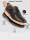 Men Black Formal Lace Up Oxford Shoes with TPR Welted Sole